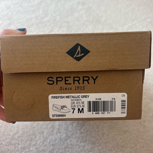 Sperry Grey Slip On Shoes - Picture 3 of 5